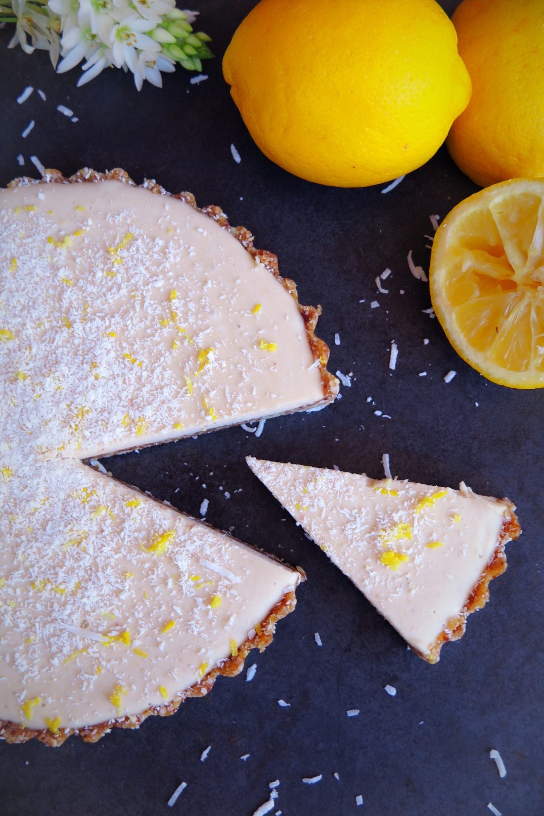 Rawspirations Zesty Raw Vegan Lemon Tart